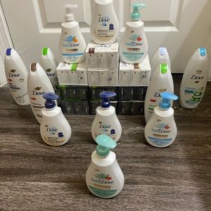 10 of the 6 dove bar soap men / women, 7 baby dove, , and body soap